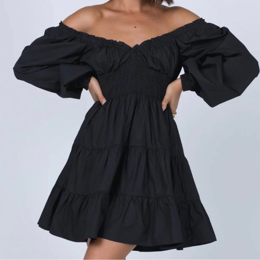 Princess Polly Daniella black mini Dress